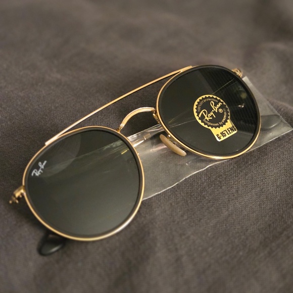 Ray-ban Round Double Bridge Sunglasses - Picture 1 of 8